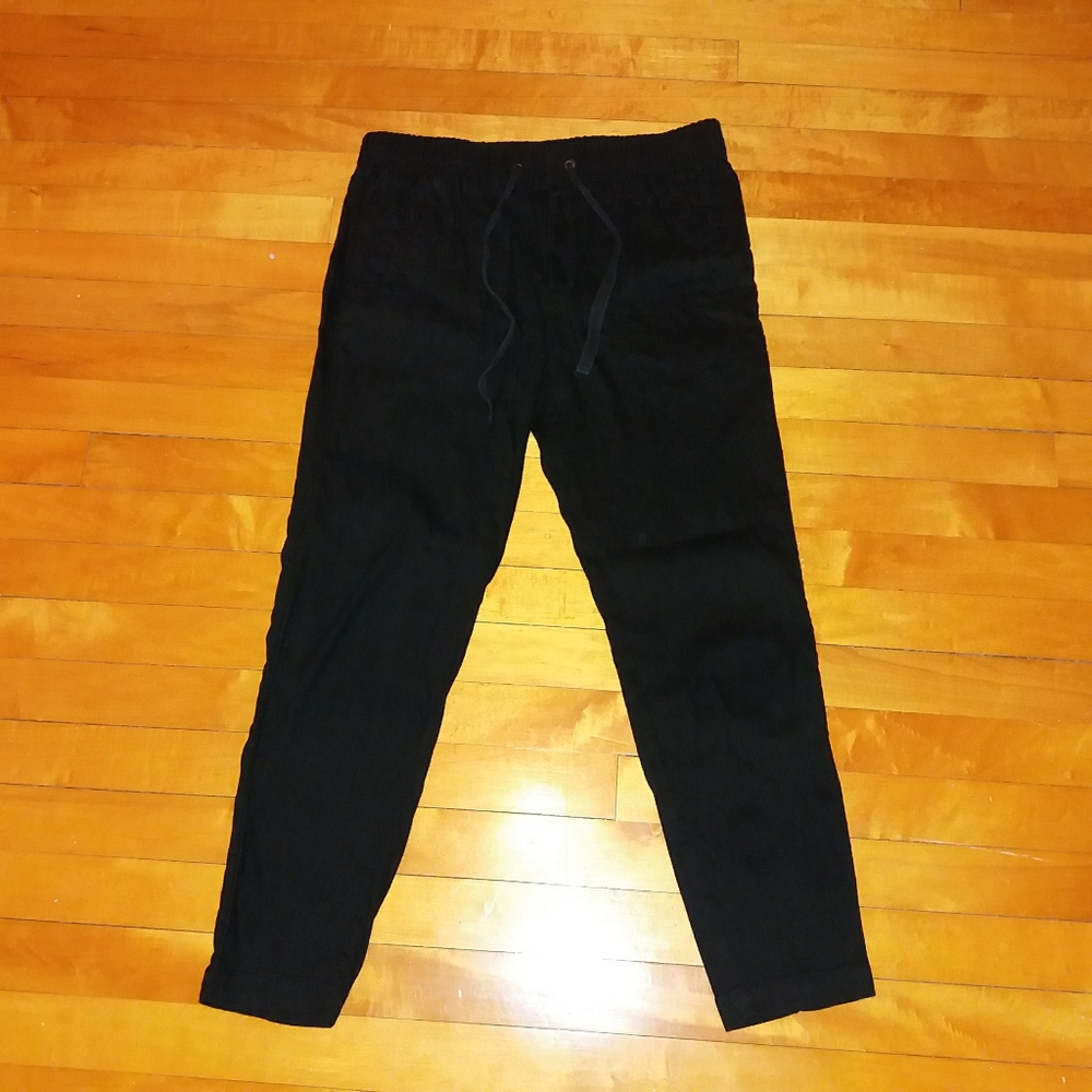 Lou & Grey Black Cropped Ankle Pants